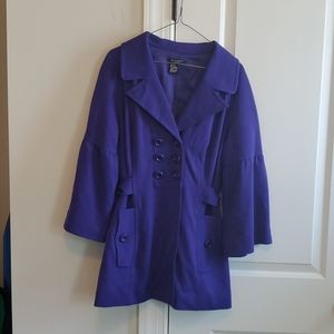 women's purple Sandro sportswear blazer sz 14?